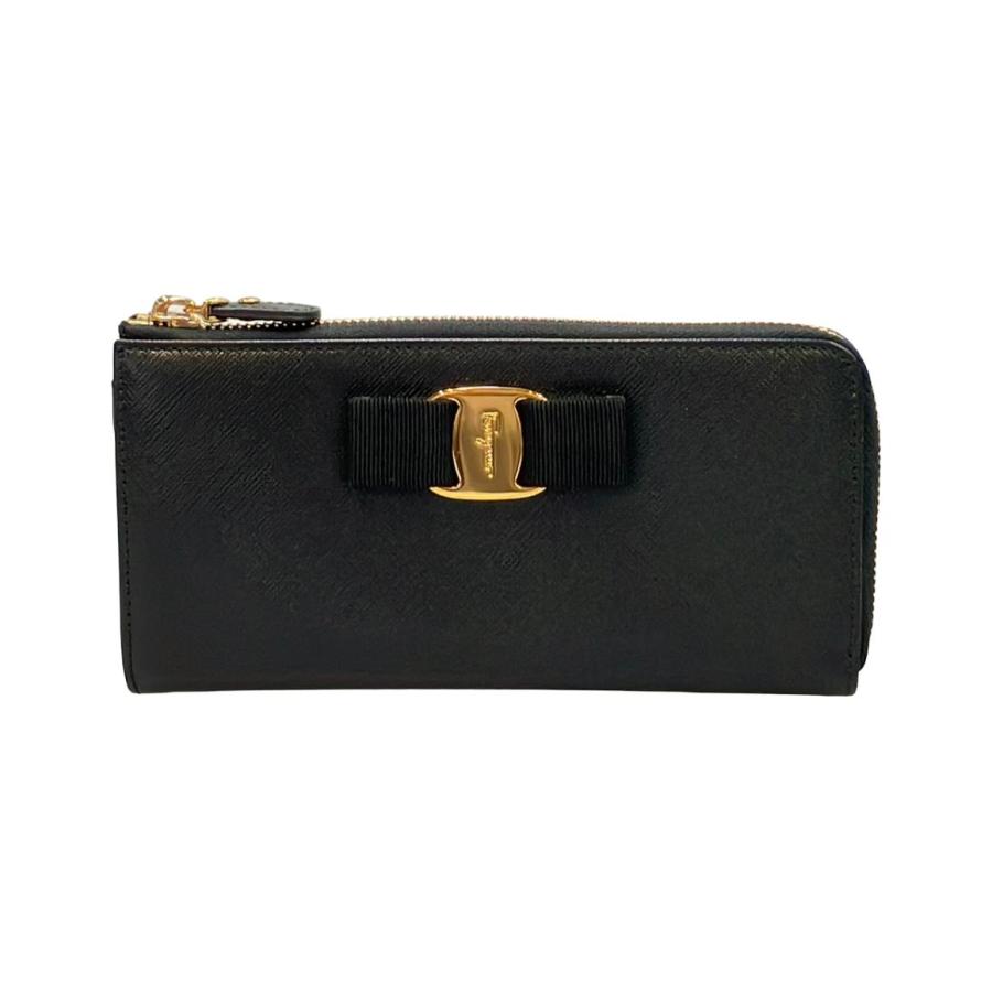 サルヴァトーレフェラガモ L字ファスナー長財布 ヴァラ レディース