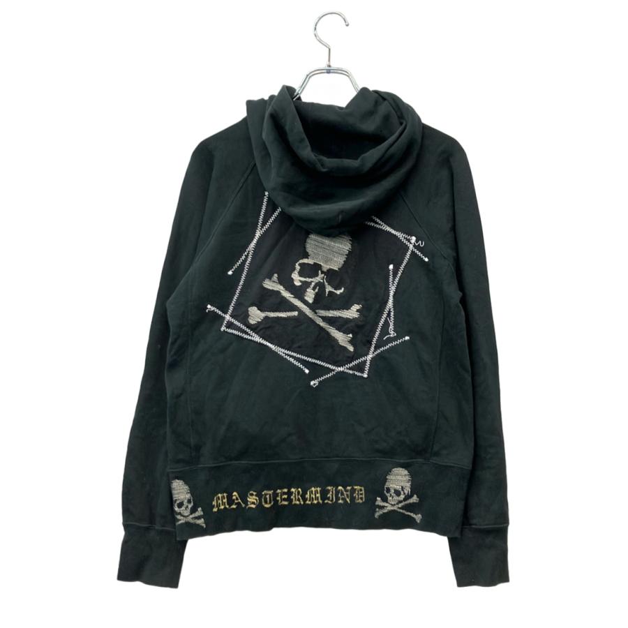  × mastermind JAPAN スカル ジップパーカー マスターマインドジャパン パーカー 長袖 スウェット ダブルジップ