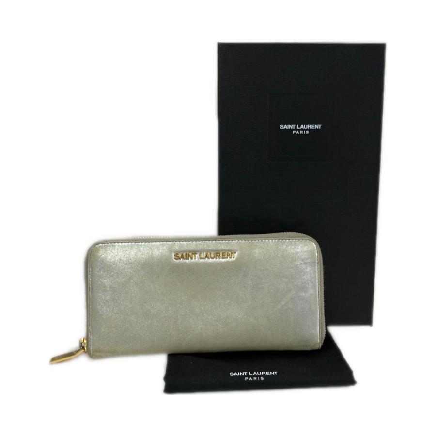 サンローランパリ ラウンドファスナー長財布 レディース SAINT