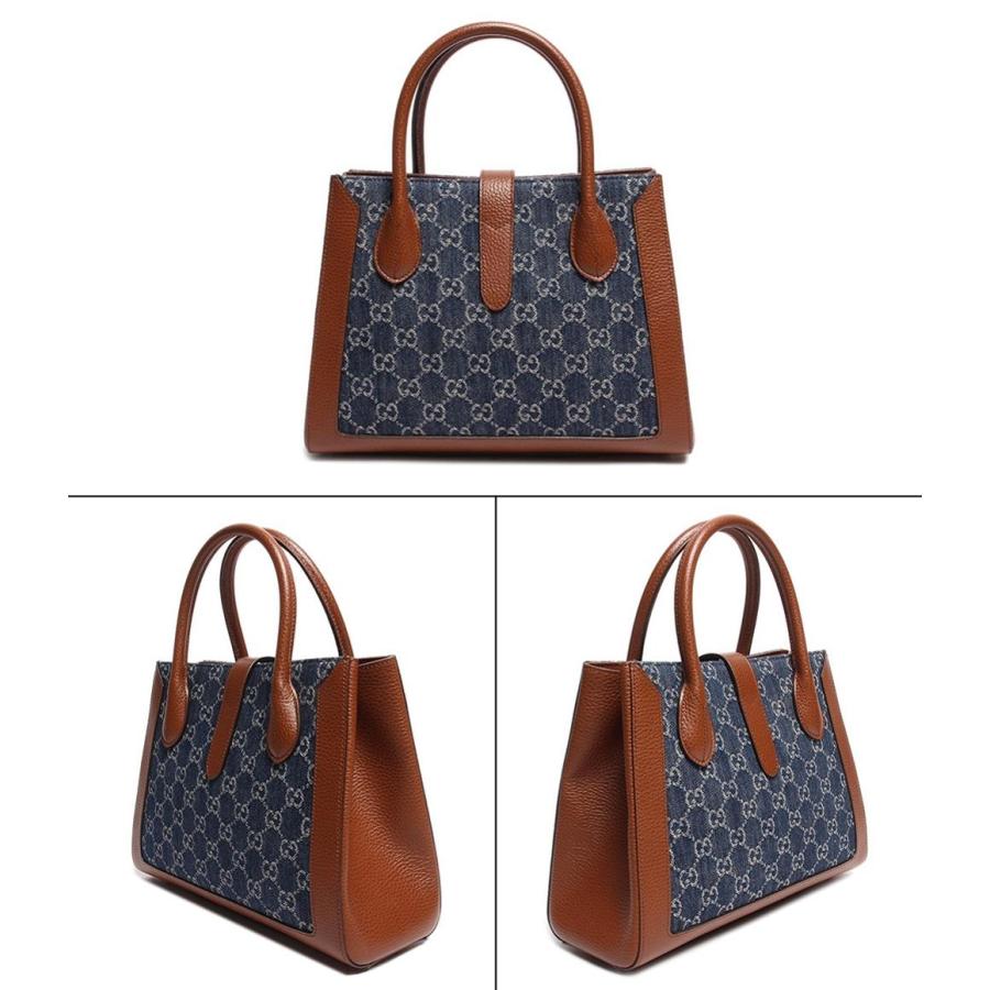【すぐ届く】GUCCI ジャッキー1961デニムモノグラムトート649016 美品 グッチ ショルダーバッグ ハンドバッグ ゴールド金具