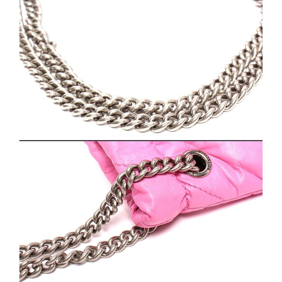 バレンシアガBALENCIAGAトートバッグ エナメル美品　チェーンショルダー バレンシアガBALENCIAGAトートバッグ エナメル美品 チェーン斜めかけ