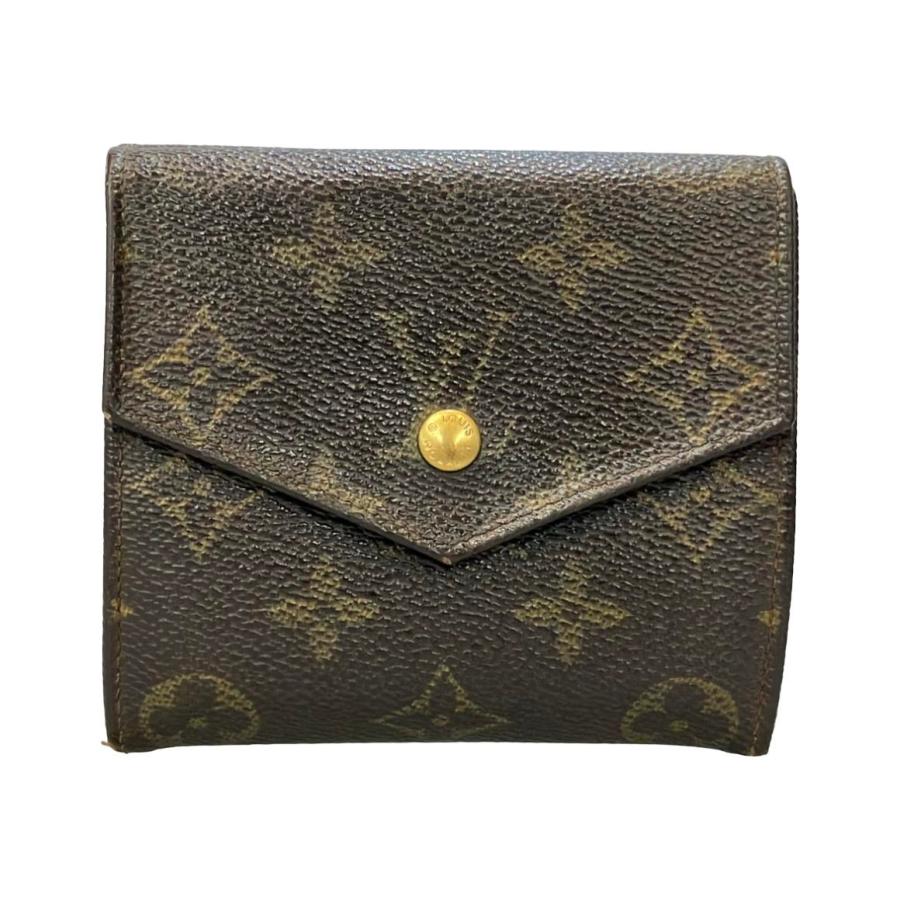 【未使用・訳あり】ルイヴィトン モノグラム Wホック　三つ折り財布 訳あり ルイ・ヴィトン Wホック三つ折り財布 ポルトモネ ビエ