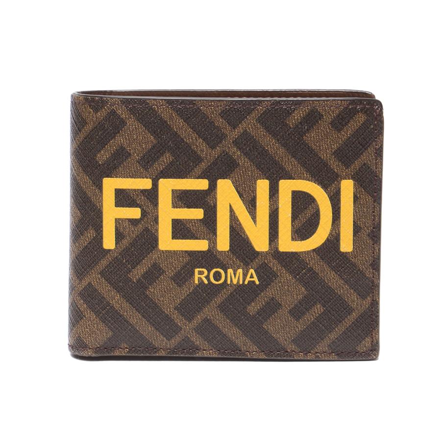 フェンディ 二つ折り財布 ズッカ柄 7M0339 メンズ FENDI 中古