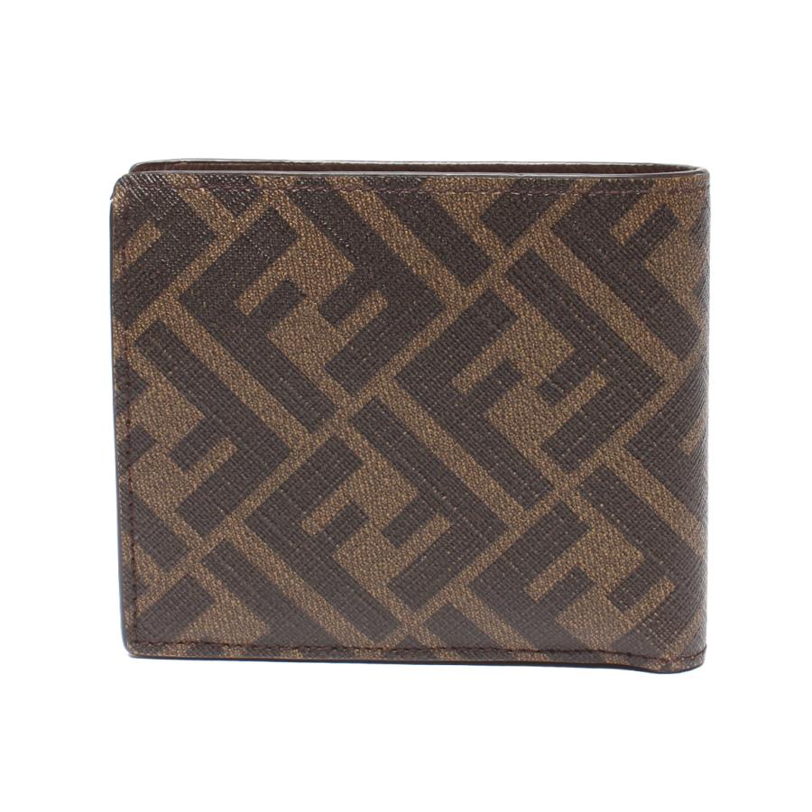 フェンディ 二つ折り財布 ズッカ柄 7M0339 メンズ FENDI 中古