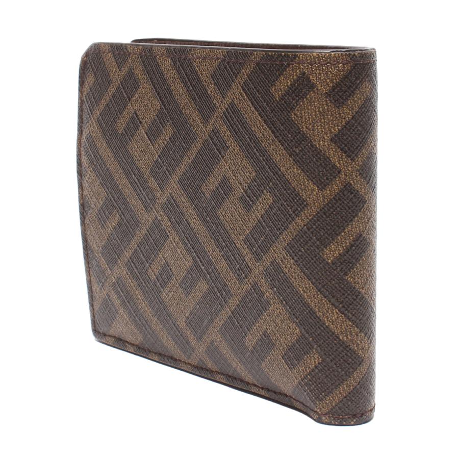 フェンディ 二つ折り財布 ズッカ柄 7M0339 メンズ FENDI 中古
