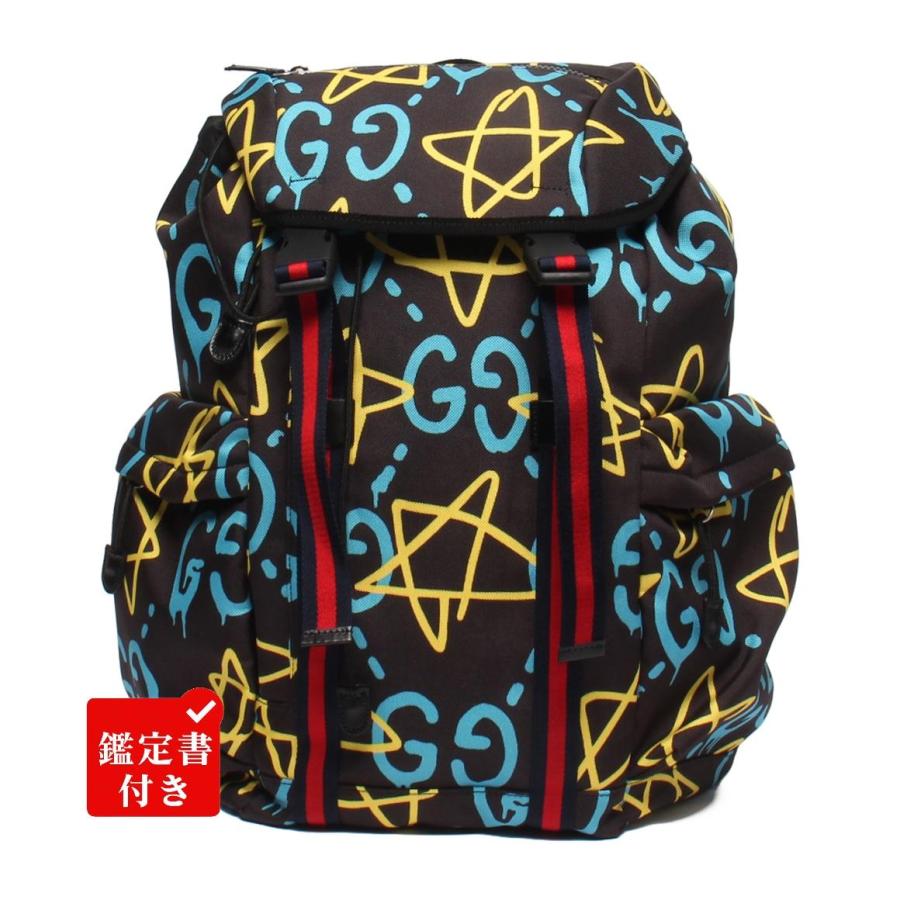 美品 グッチ リュック バックパック ゴースト 429037 200047