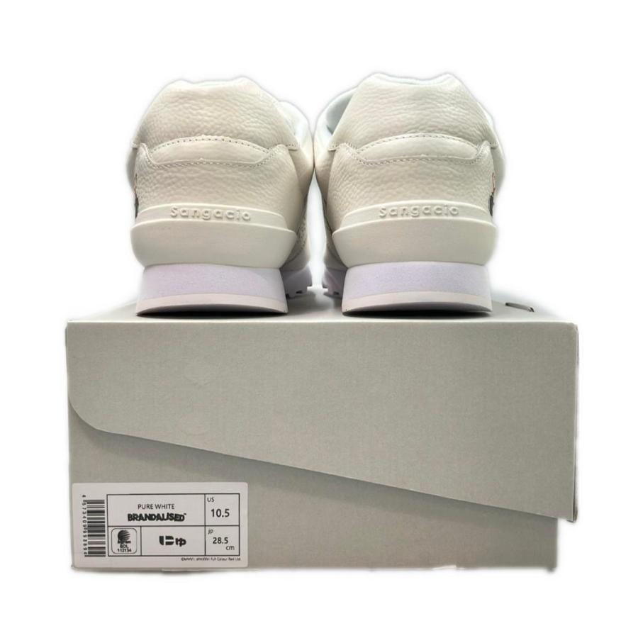 美品 サンガッチョ ブランダライズド ローカットスニーカー にゅ～ず PURE WHITE メンズ SIZE 28.5 Sangacio BRANDALISED 美品 サンガッチョ ブランダライズド ローカットスニーカー にゅ〜ず