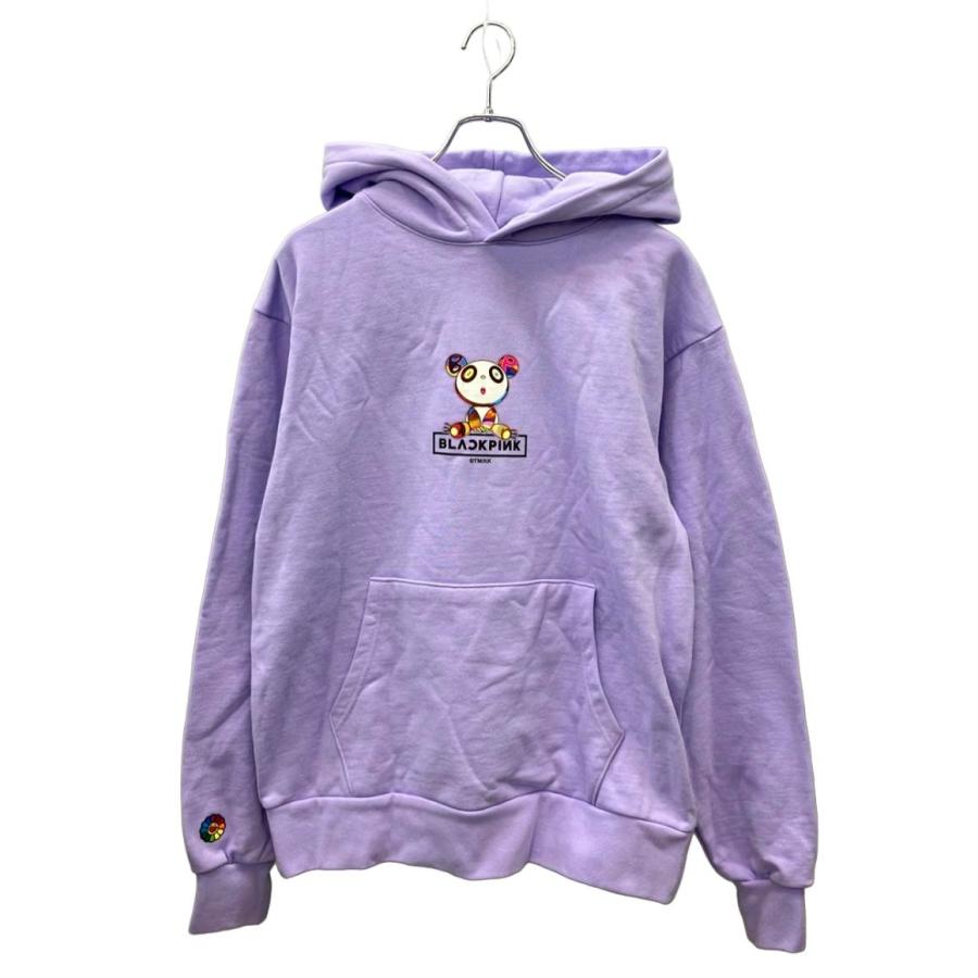 美品 ブラックピンク プルオーバーパーカー 村上隆 メンズ SIZE M