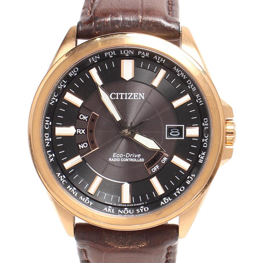 【良品】CITIZEN エコドライブ ソーラー腕時計 H145-S099111 シチズン 腕時計 デイト ECO-DRIVE ソーラー ブラック H145