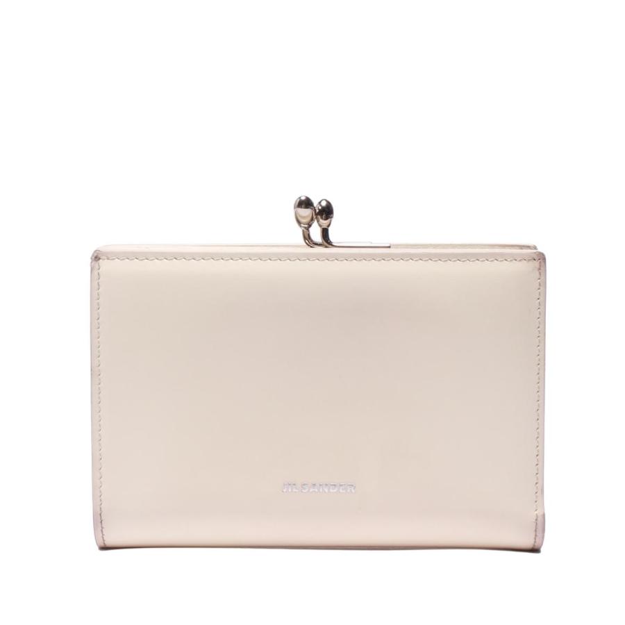 美品 ジルサンダー がま口 二つ折り財布 ジルサンダー 二つ折り財布 がま口 レディース JIL SANDER 中古