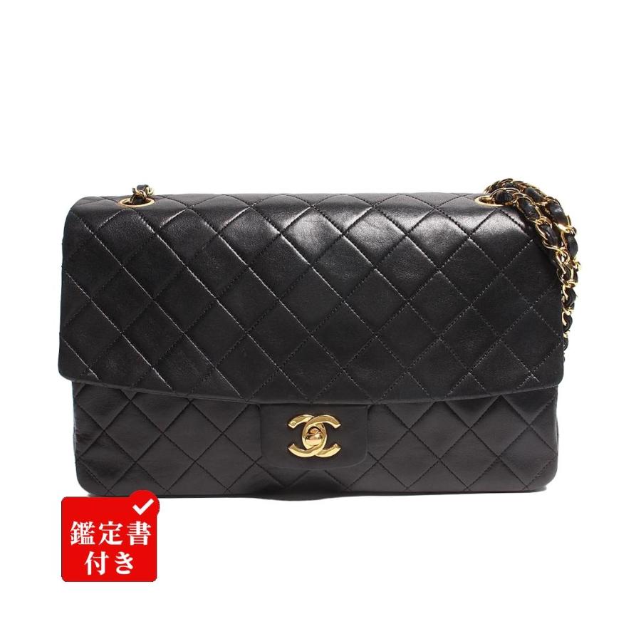 シャネル ダブルチェーンレザーショルダーバッグ ココマーク ゴールド金具 レディース CHANEL シャネル ダブルチェーンレザーショルダーバッグ ココマーク ゴールド