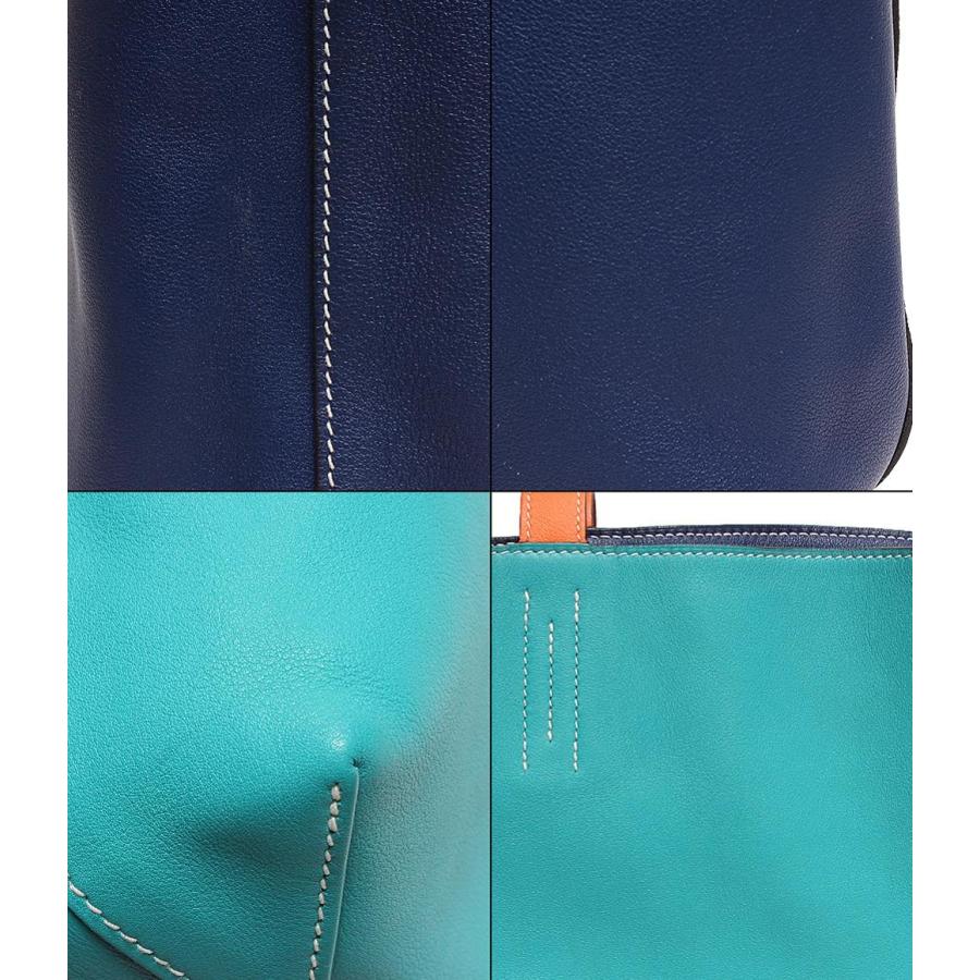 HERMES ネイビー トートバッグ エルメスネイビートートバッグ