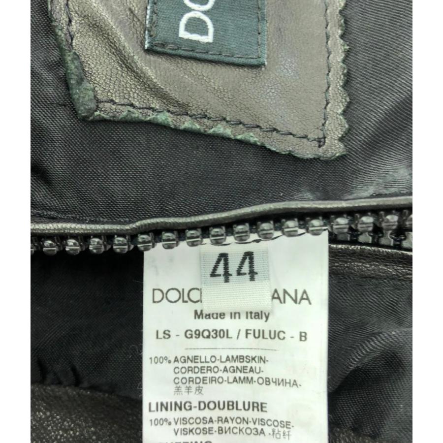 ドルチェアンドガッバーナ レザーキルティングブルゾン メンズ SIZE 44