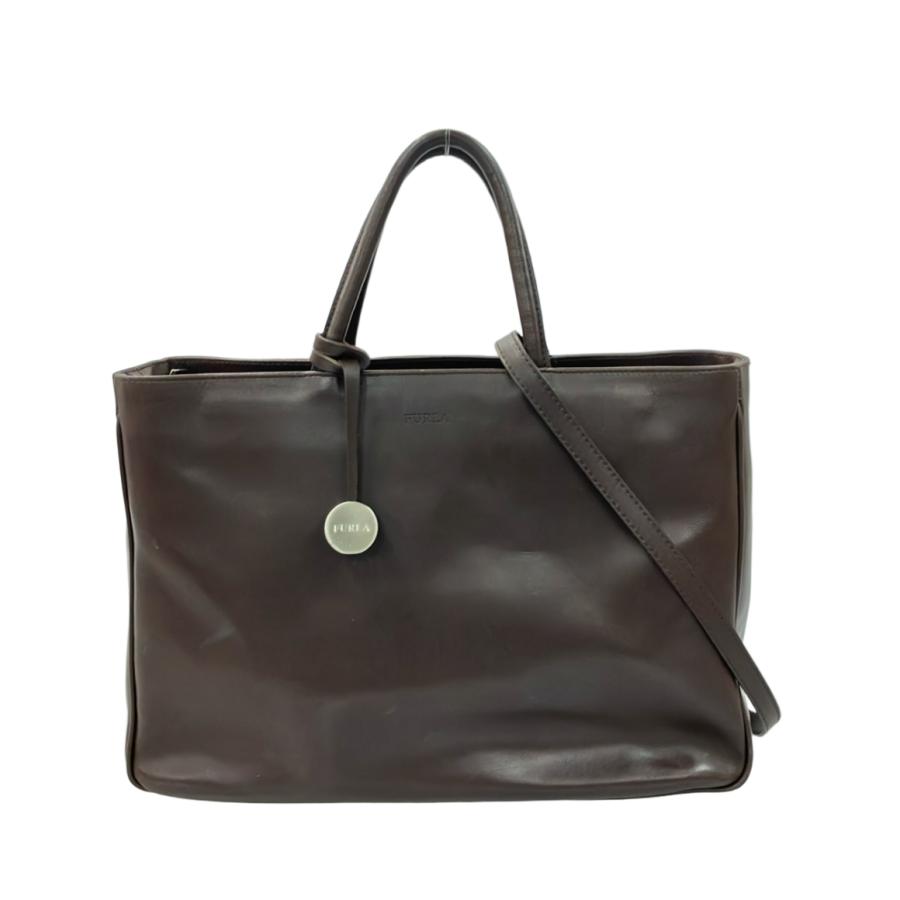 ○フルラ FURLA 牛革 トートバッグ CORTINA コルティナ フラップ式