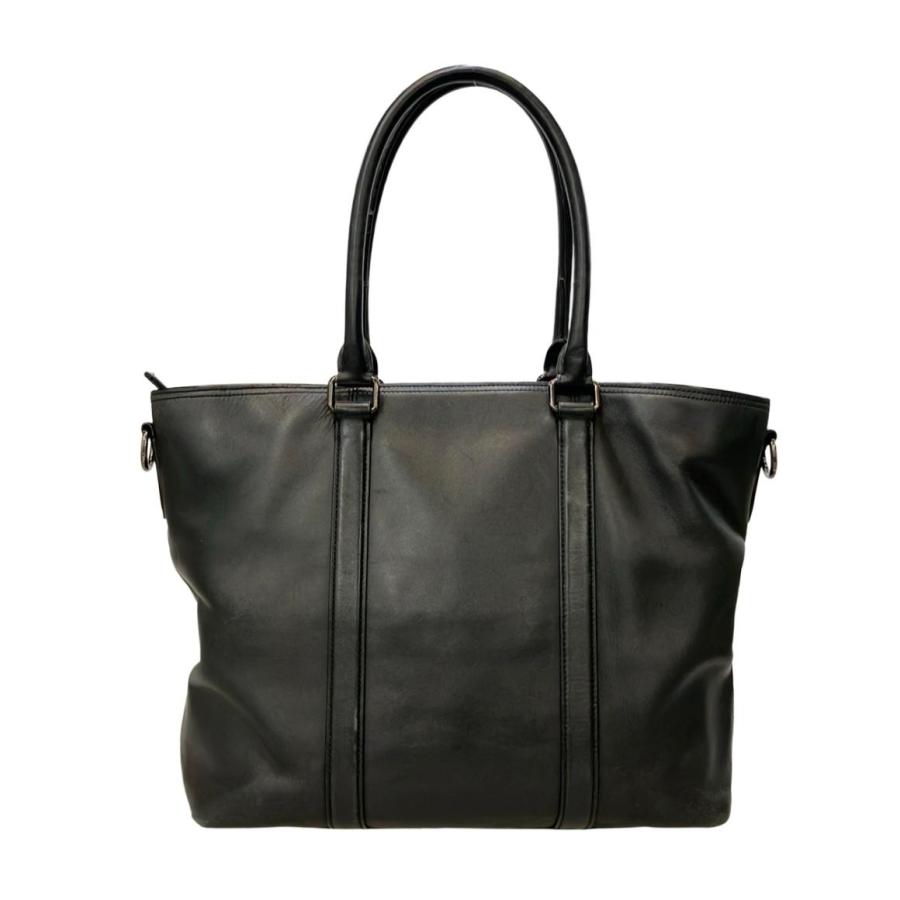 コーチ　レザートートバッグ　ビジネス　ブラック　A4　肩掛け 美品】COACH コーチ レザー トートバッグ ブラック 肩掛け A4収納可能