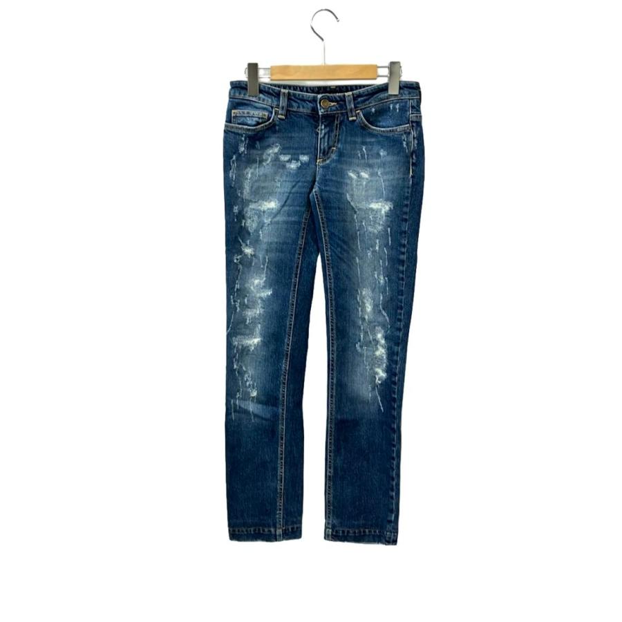 ドルチェアンドガッバーナ ダメージデニムパンツ ジーンズ レディース 