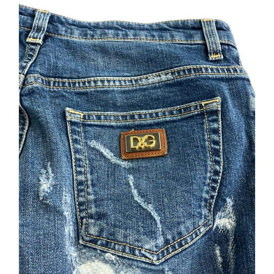 ドルチェアンドガッバーナ ダメージデニムパンツ ジーンズ レディース 