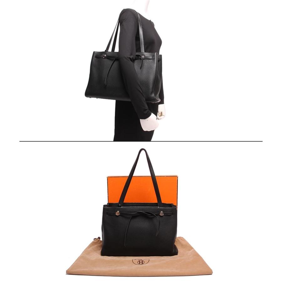 エルメス レザートートバッグ ショルダーバッグ □C刻印 シルバー金具 