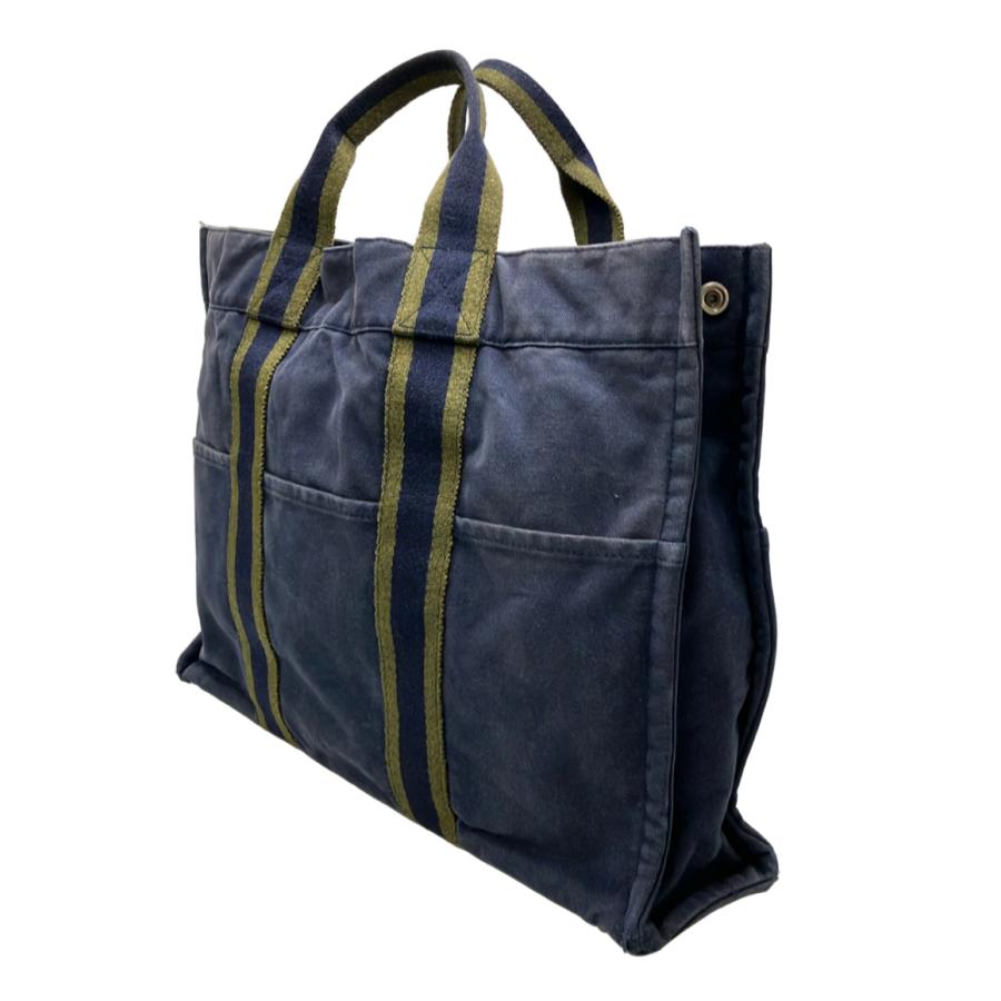 エルメス フールトゥM M サイン入り エルメス トートバッグ キャンバス フールトゥMM レディース HERMES
