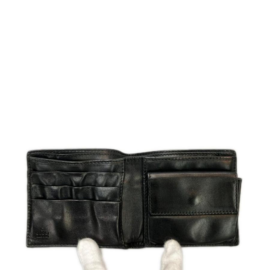 GUCCI グッチ レザー 二つ折り財布 146223 0416 メンズ グッチ 二つ折り財布 146223 0416 メンズ GUCCI 中古 : Rehello by
