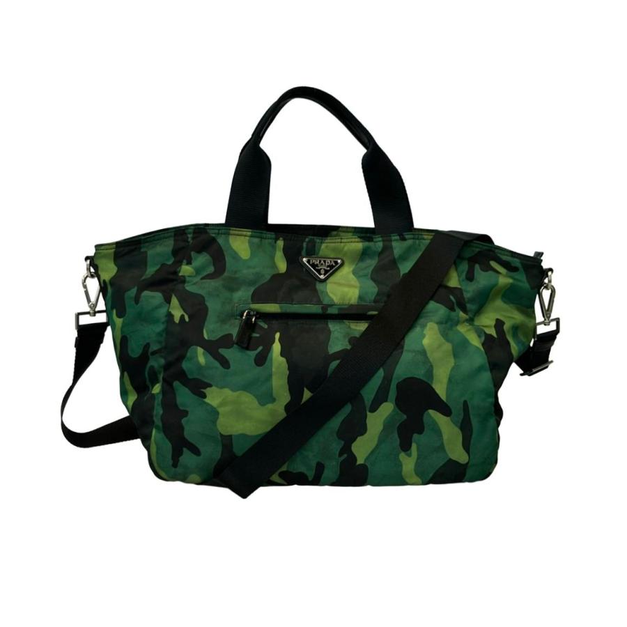プラダ 2wayトートバッグ ショルダーバッグ 迷彩柄 レディース PRADA 