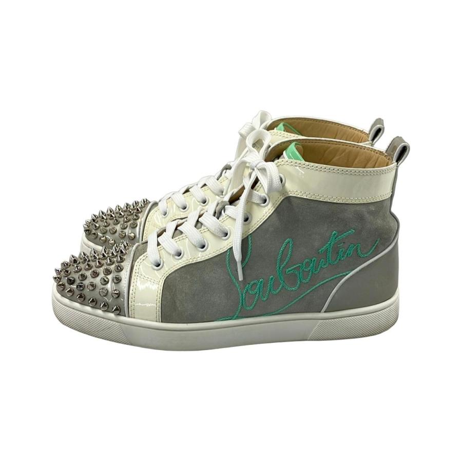 【美品】クリスチャンルブタン スタッズ ハイカットスニーカー メンズ サイズ42 Christian Louboutin - ルブタン スタッズ ハイカット