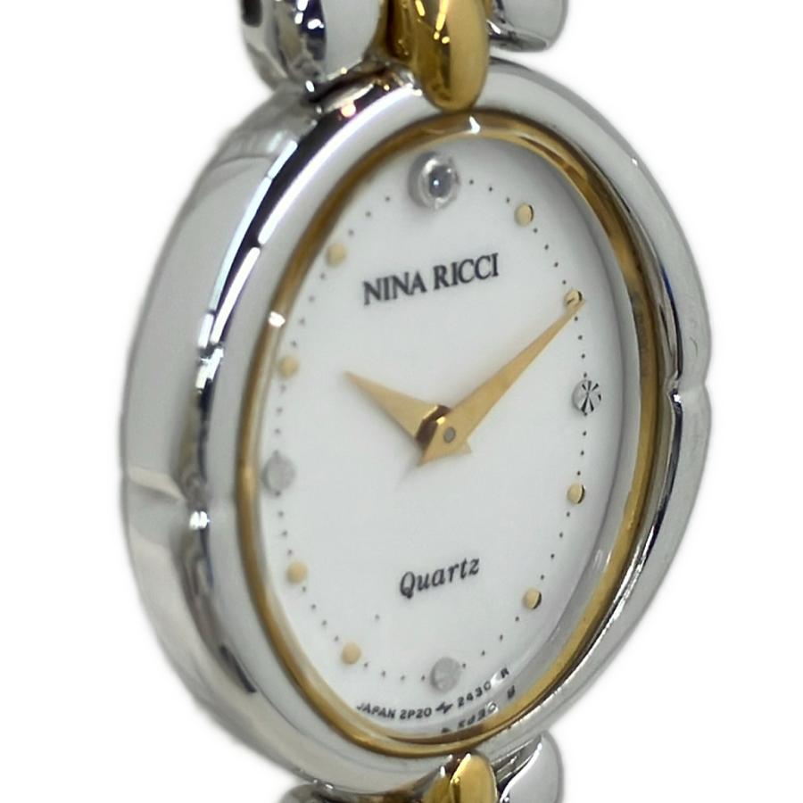 ニナリッチ 腕時計 クオーツ ホワイト 2P20-6200 レディース NINA