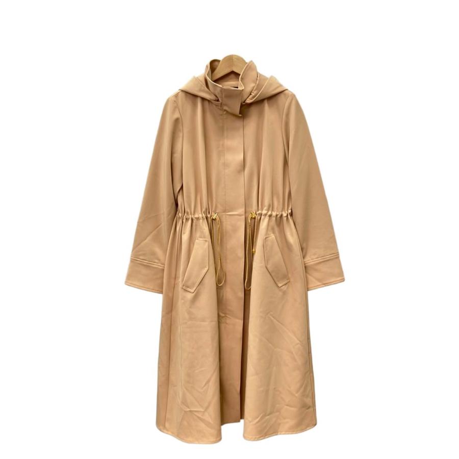美品 ジャスグリッティー フード付きロングコート レディース