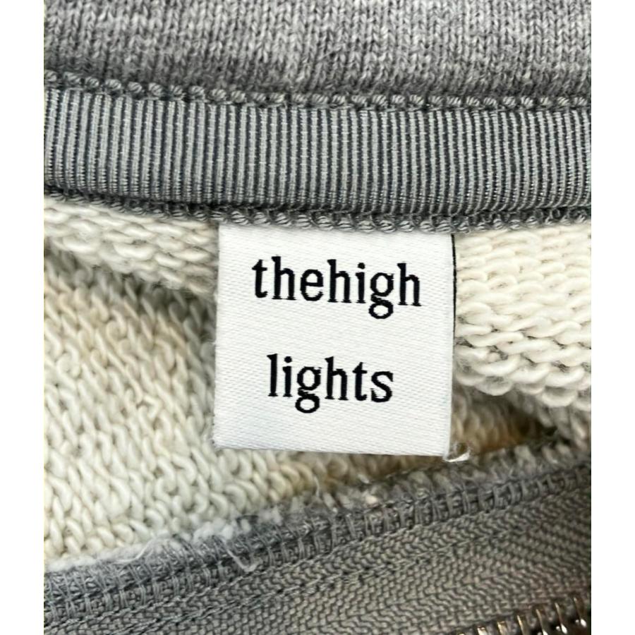 良品 thehighlights ザハイライツ ロングスリーブ 裏起毛スウェット トレーナー サイズ1 ライトグレー レディース 古着 中古 USED 美品 ザハイライツ スウェットセットアップ 長袖セットアップ