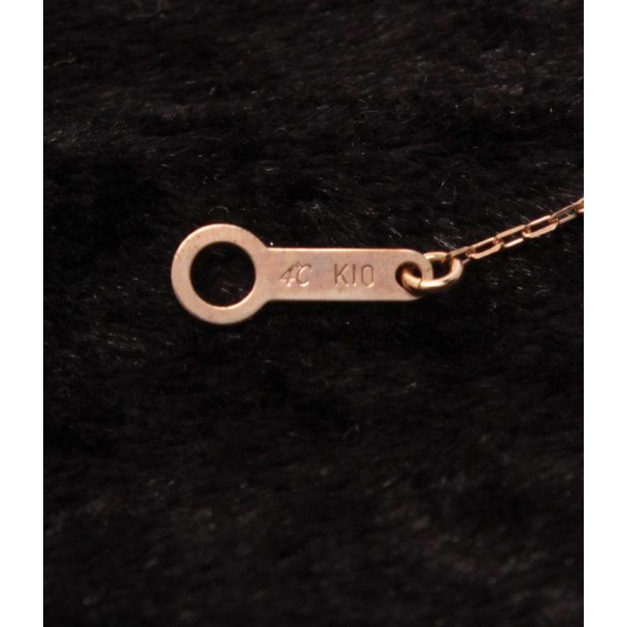 美品 ヨンドシー ネックレス K10 ハートモチーフ レディース 4℃ 中古