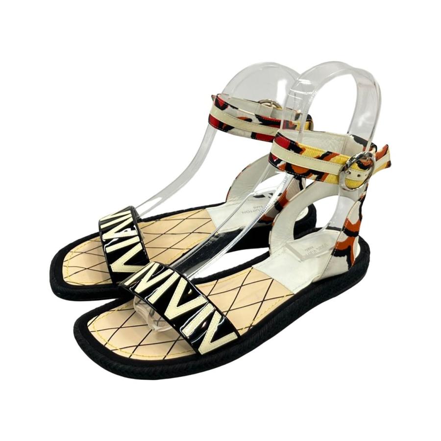 ルイヴィトン サンダル LV アンクルストラップ 靴 レディース 36 23cm ルイ・ヴィトン アンクルストラップサンダル レディース SIZE 36