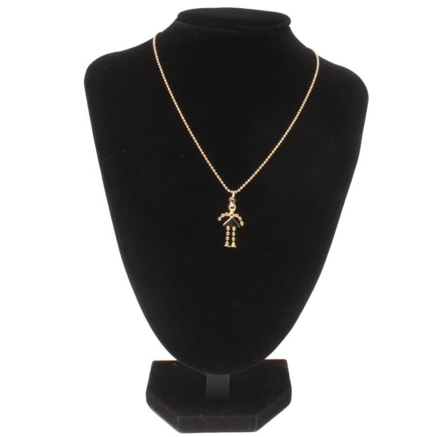 美品 ウノアエレ ネックレス K18 ドールモチーフ 人形モチーフ 女の子