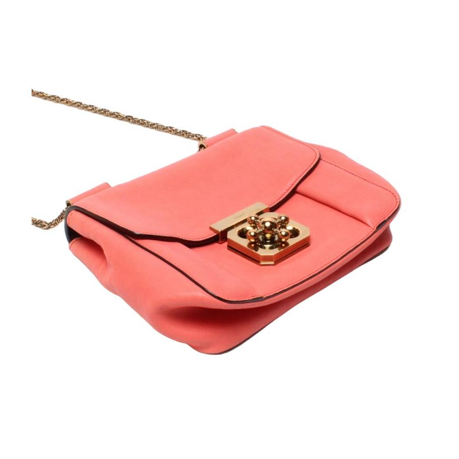 Chloe 小さめ チェーンショルダーバッグ フラップ 斜め掛け レザー 赤 Chloe クロエ 3S1038 H8L BJS MINI SACS BAG バッグ ミニ ショルダー