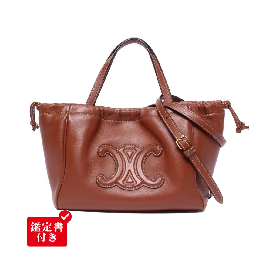 【外観/極美品】CELINE セリーヌ 2way ハンドバッグ トリオンフ セリーヌ 2wayショルダーバッグ ハンドバッグ 斜め掛け スモール カバ