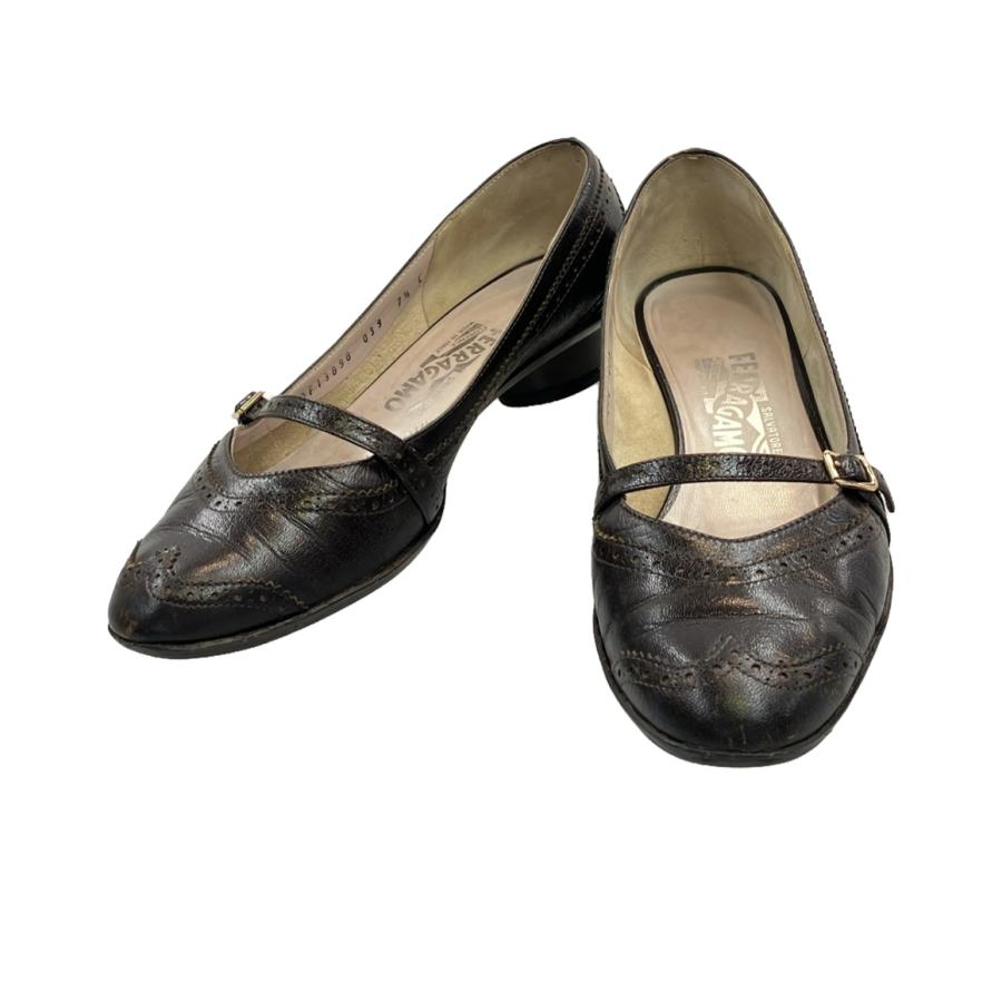 サルヴァトーレフェラガモ ストラップパンプス レディース SIZE 7 1/2  