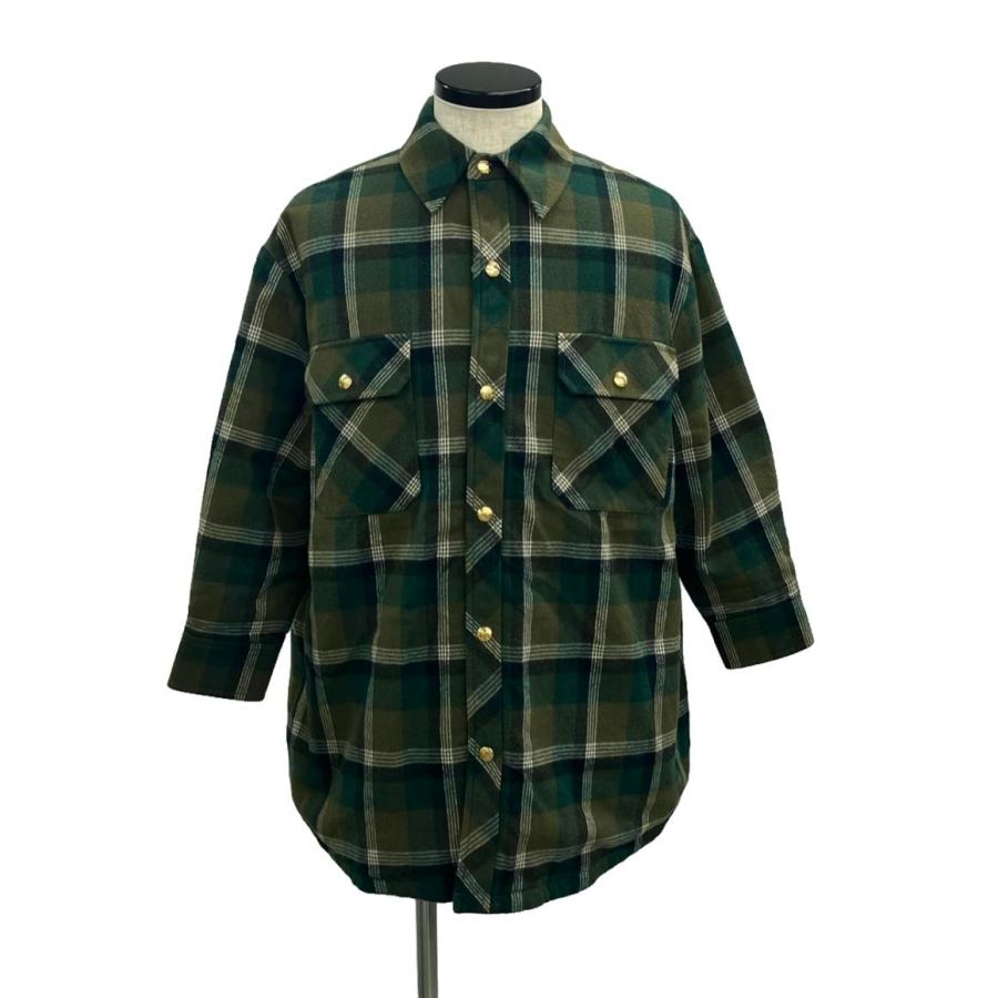 セリーヌ　長袖チェックシャツ中古美品 CELINE（セリーヌ） 22AW ルーズランバージャック コットン ウール