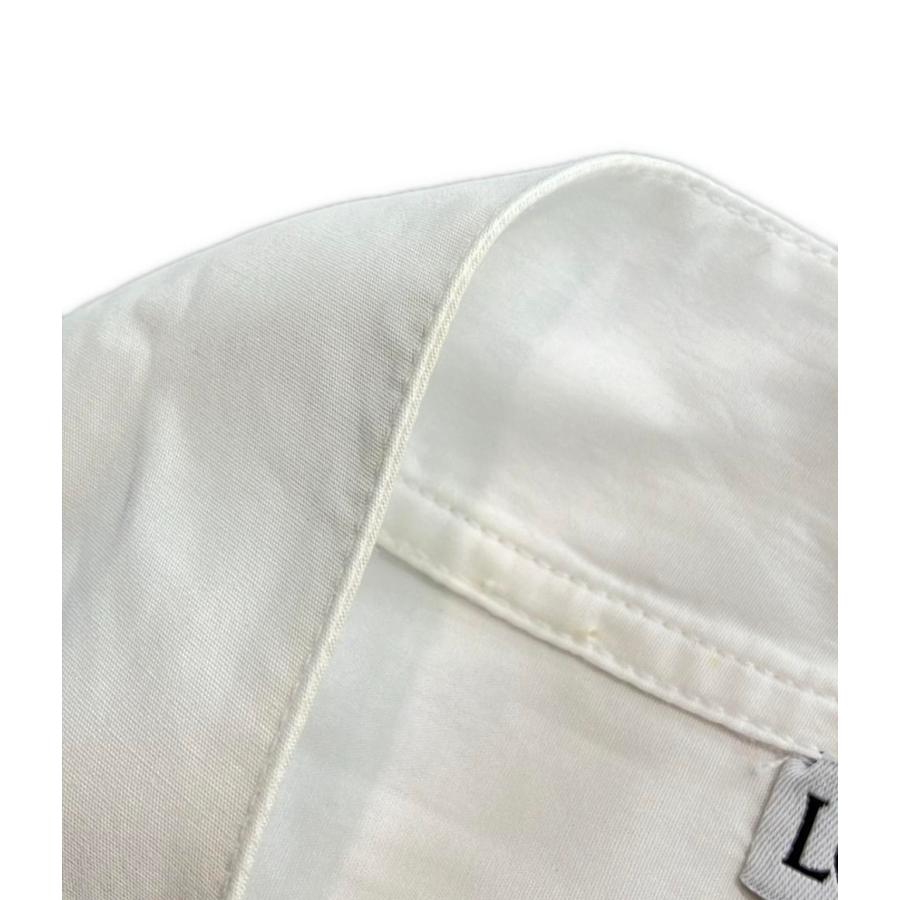 美品 ロエベ LOEWE シャツ ブラウス ロングスリーブ 20SS アシンメトリー レース シースルー 切替 トップス レディース XS ホワイト LONGINES - 美品 ロエベ LOEWE シャツ ブラウス ロングスリーブ 20SS