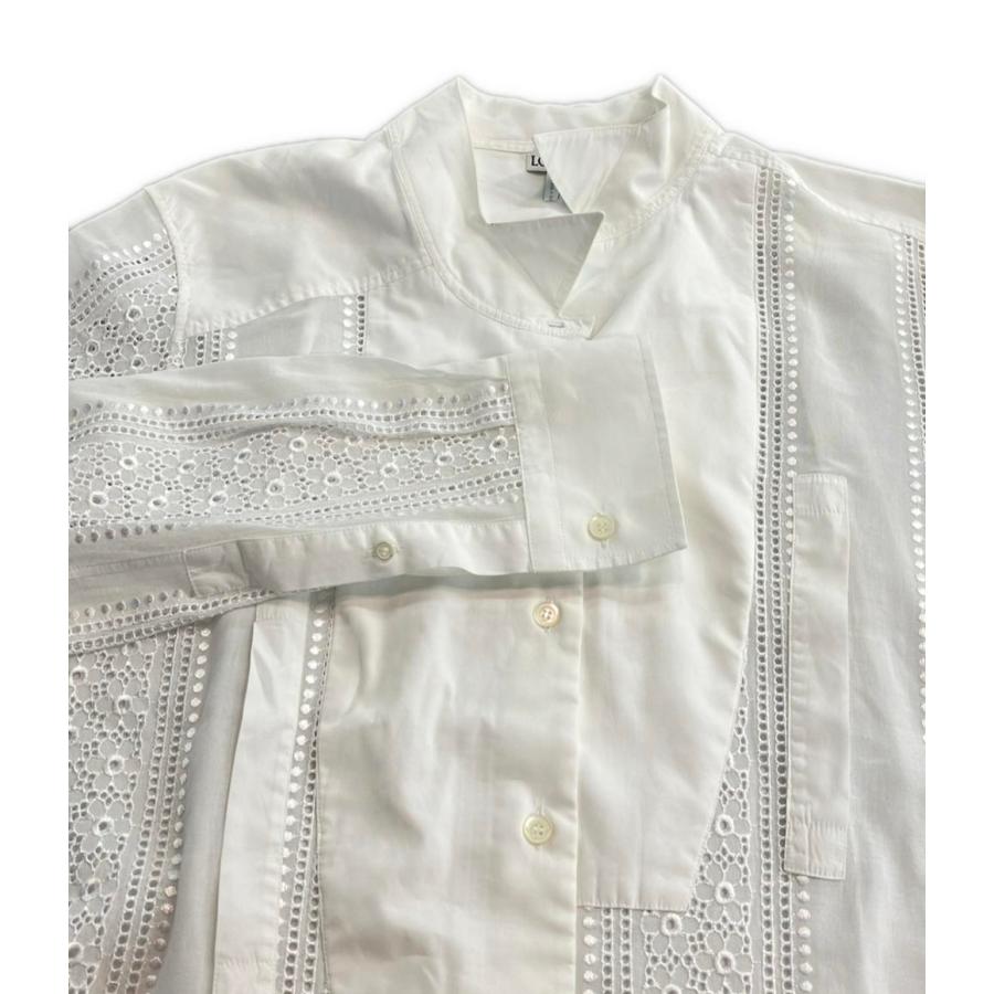 LOEWEロエベ　花柄アシンメトリーシャツ　XS 中古・古着通販】LOEWE (ロエベ) アシンメトリーロングシャツ ホワイト