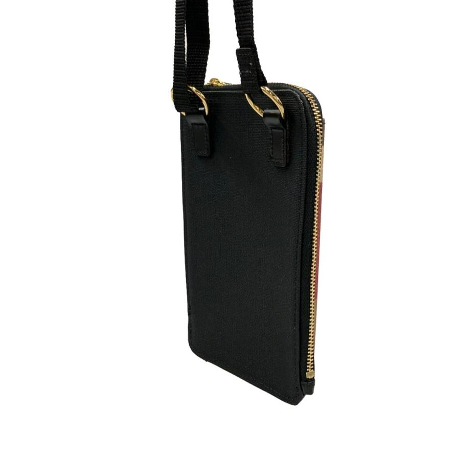 美品 ブルーレーベルクレストブリッジ スマホショルダーケース