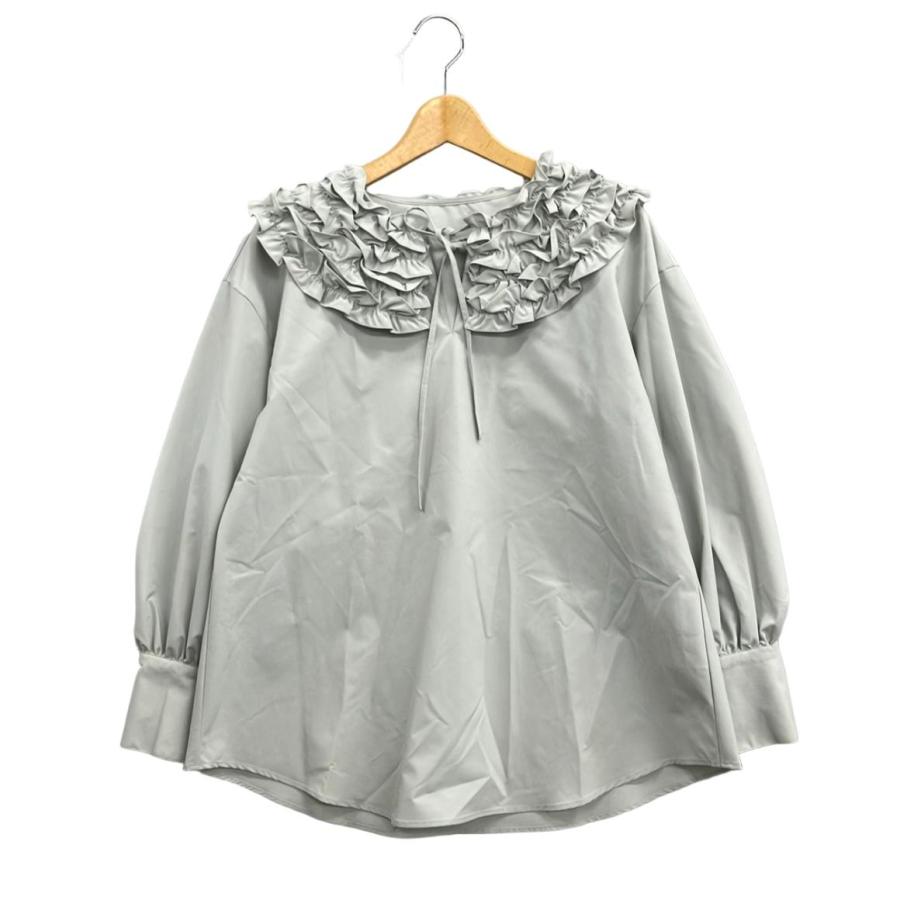 美品 ロミール 長袖ブラウス フリル レディース SIZE F (M) romile