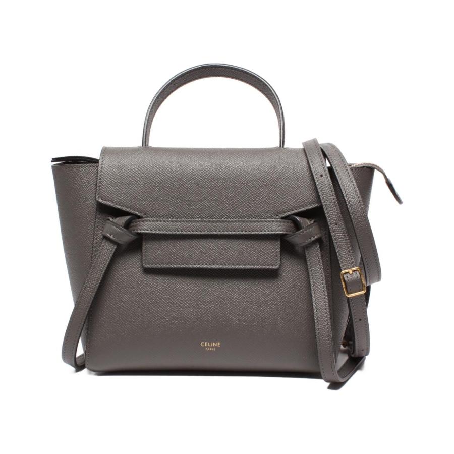 美品 セリーヌ 2way ハンドバッグ ショルダーバッグ 斜め掛け ベルト  