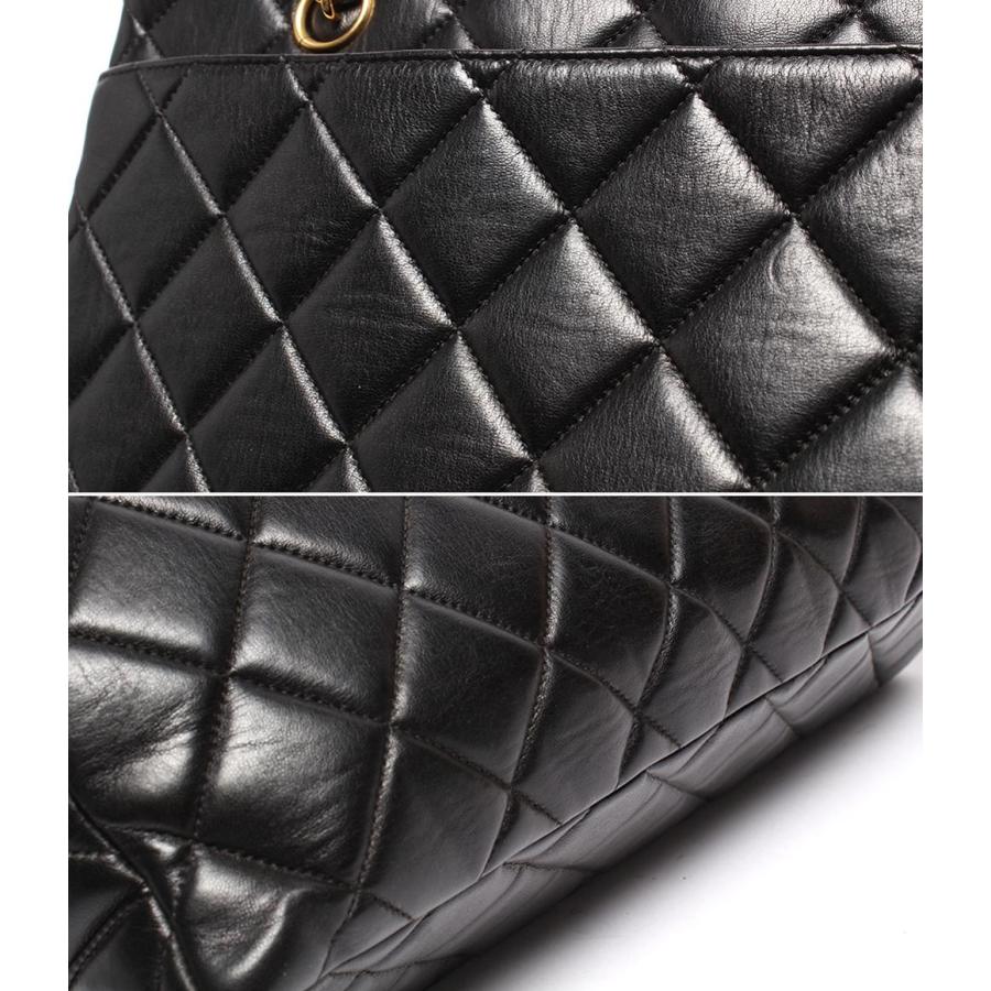 シャネル マトラッセ チェーンショルダー トートバッグ レザー 革 黒 金 CHANEL シャネル マトラッセ ココマーク チェーンショルダー