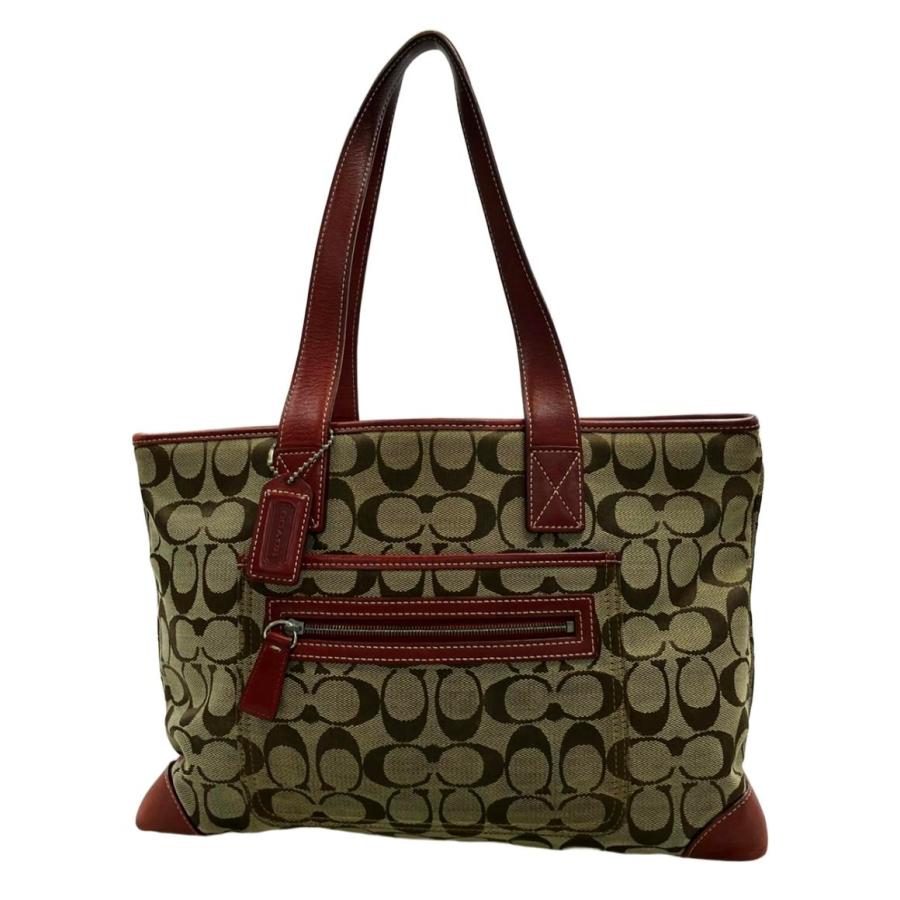 コーチ トートバッグ シグネチャー 6082 レディース COACH 中古
