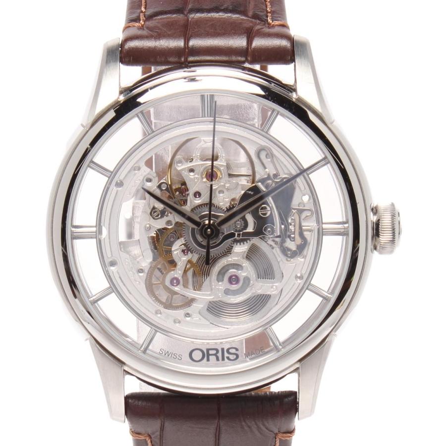 オリス 腕時計 アートリエ トランスルーセント スケルトン 自動巻き 01