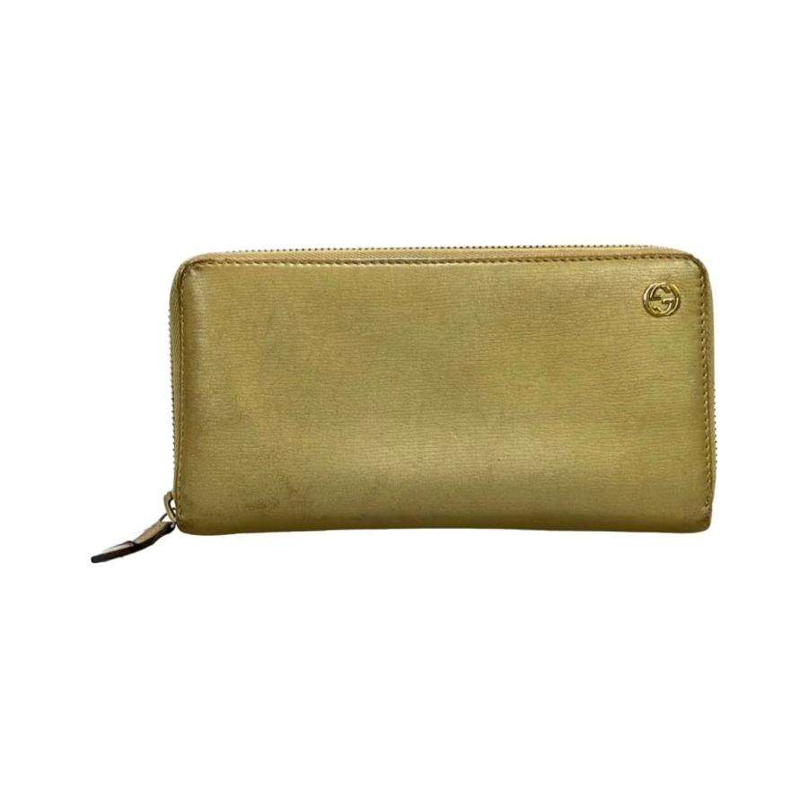 グッチ ラウンドファスナー長財布 レザー 309705 534563 レディース