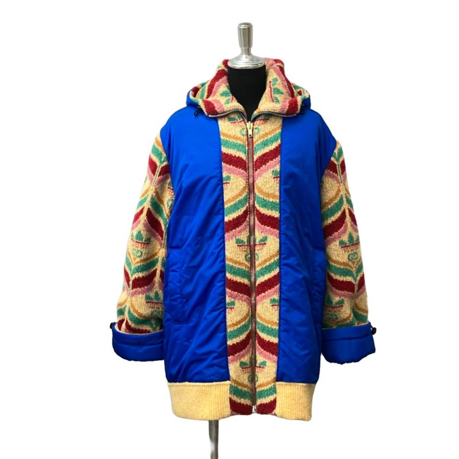 GUCCI adidas ブルゾン　38 (ハンガー込み) 美品 グッチ アディダス リバーシブル ニット ブルゾン レディース