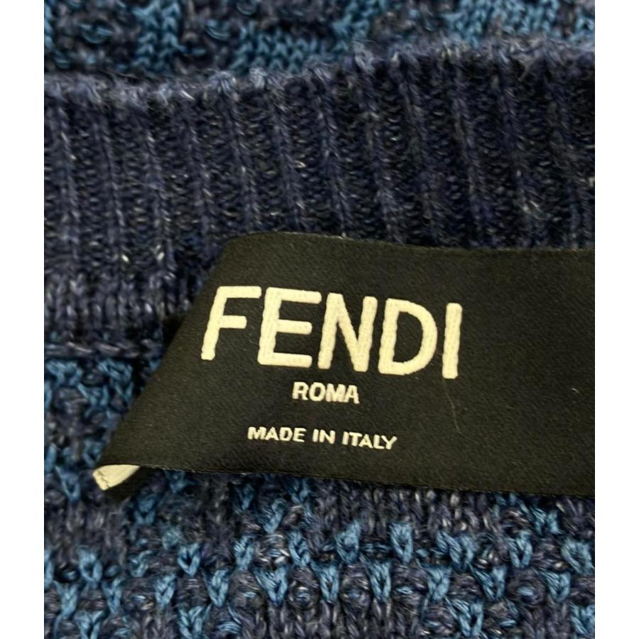 美品 フェンディ 半袖ニット ズッカ FZY443AO5J メンズ SIZE 54 (XXL) FENDI 美品 フェンディ 半袖ニット ズッカ FZY443AO5J メンズ SIZE 54 (XXL