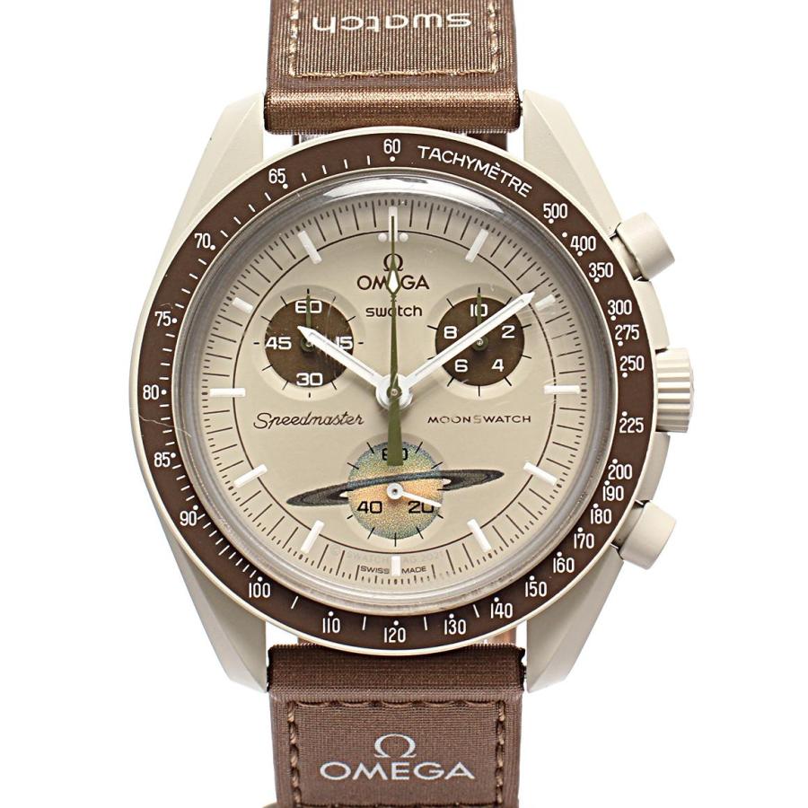 オメガ スウォッチ 腕時計 MISSON TO SATURN MOONSWATCH クオーツ