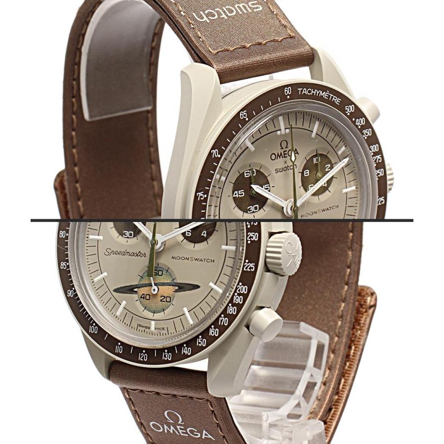 オメガ スウォッチ 腕時計 MISSON TO SATURN MOONSWATCH クオーツ