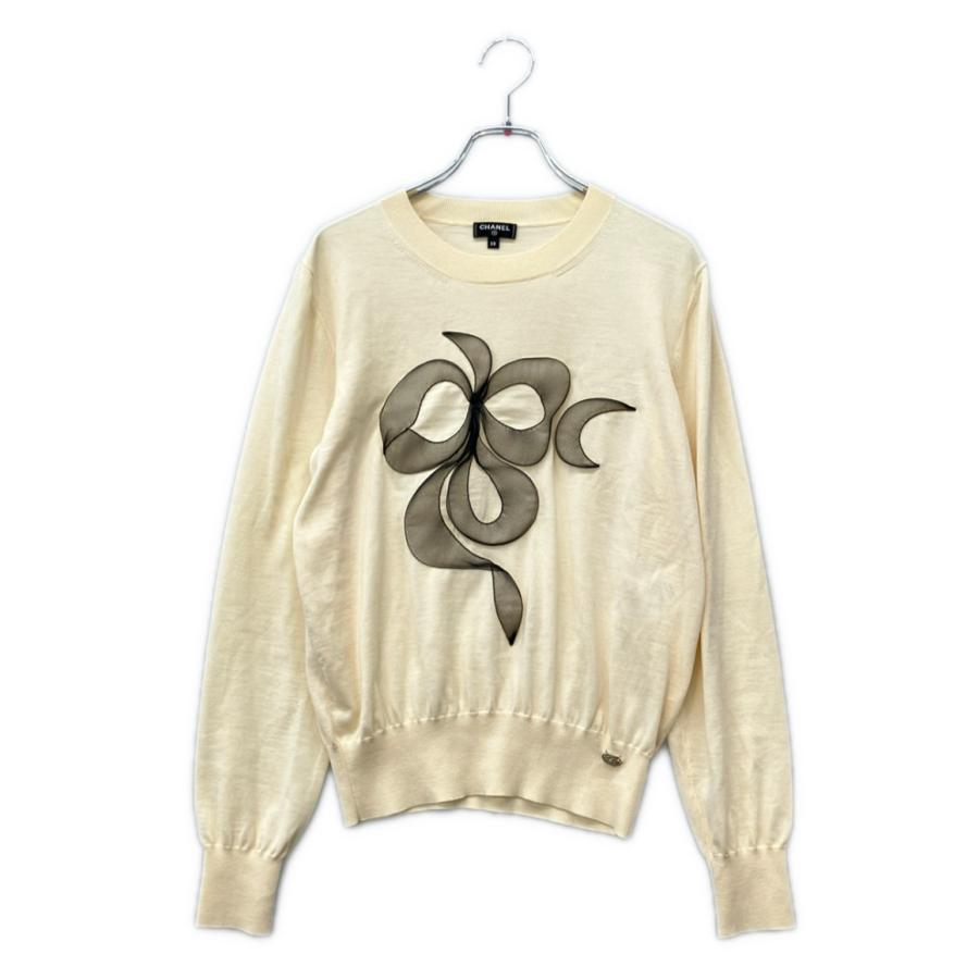 美品 シャネル 長袖 クルーネック ニット P64640K60672 レディース 